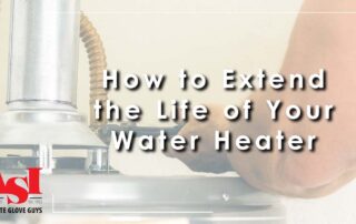 Image: a person working on a water heater, cover image for How to Extend the Life of Your Water Heater.