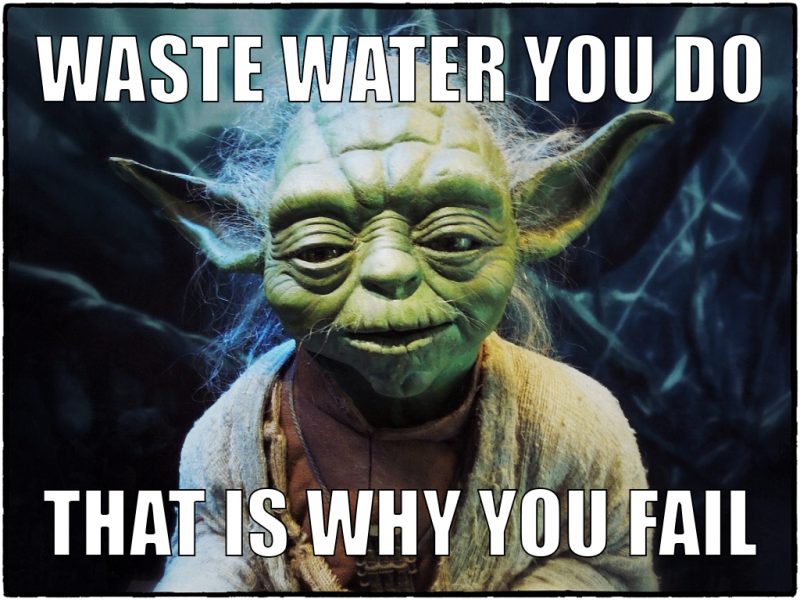 water waste meme