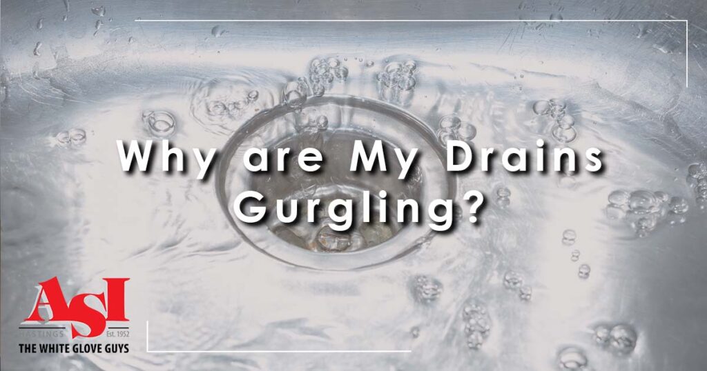 about reasons your drains might be gurgling