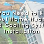 new heating and cooling system installation